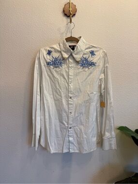 Vintage Dell Originals Western Pearl Snap Shirt | Sz Large | Cowgirl Shirt